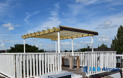 hekwerk van planken